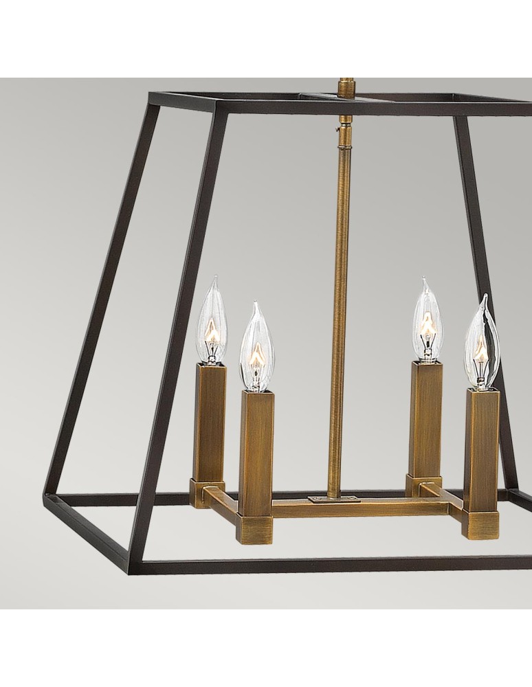 Lampy wiszące - Elstead Lighting Lampa wisząca / Żyrandol Fulton - 4 źródła światła HK-FULTON-4P - product kolory-swiatla.pl 4