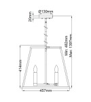 Lampy wiszące - Elstead Lighting Lampa wisząca / Żyrandol Fulton - 4 źródła światła HK-FULTON-4P - product 5