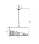 Elstead Lighting Lampa wisząca Gigi - 3 źródła światła HK-GIGI-3P Elstead Lighting Lampa wisząca Gigi - 3 źródła światła HK-GIGI-3P