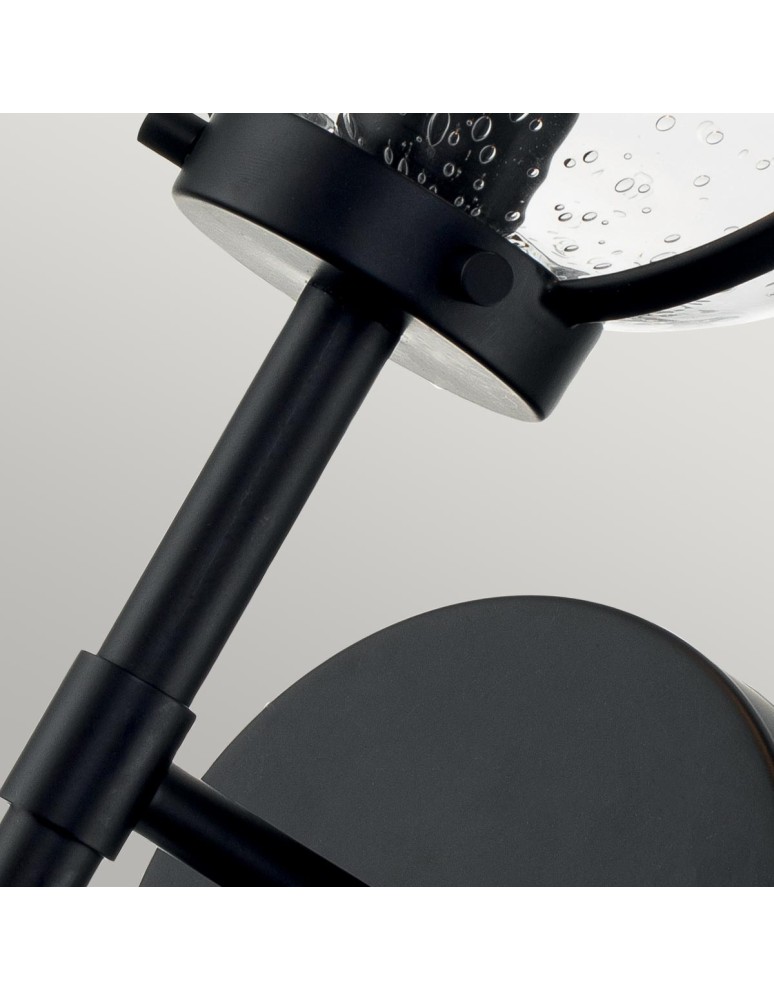 Elstead Lighting Kinkiet Hollis - 1 źródło światła - Czarny IP44 HK-HOLLIS1-C-BK-BATH Elstead Lighting Kinkiet Hollis - 1 źródło światła - Czarny IP44 HK-HOLLIS1-C-BK-BATH