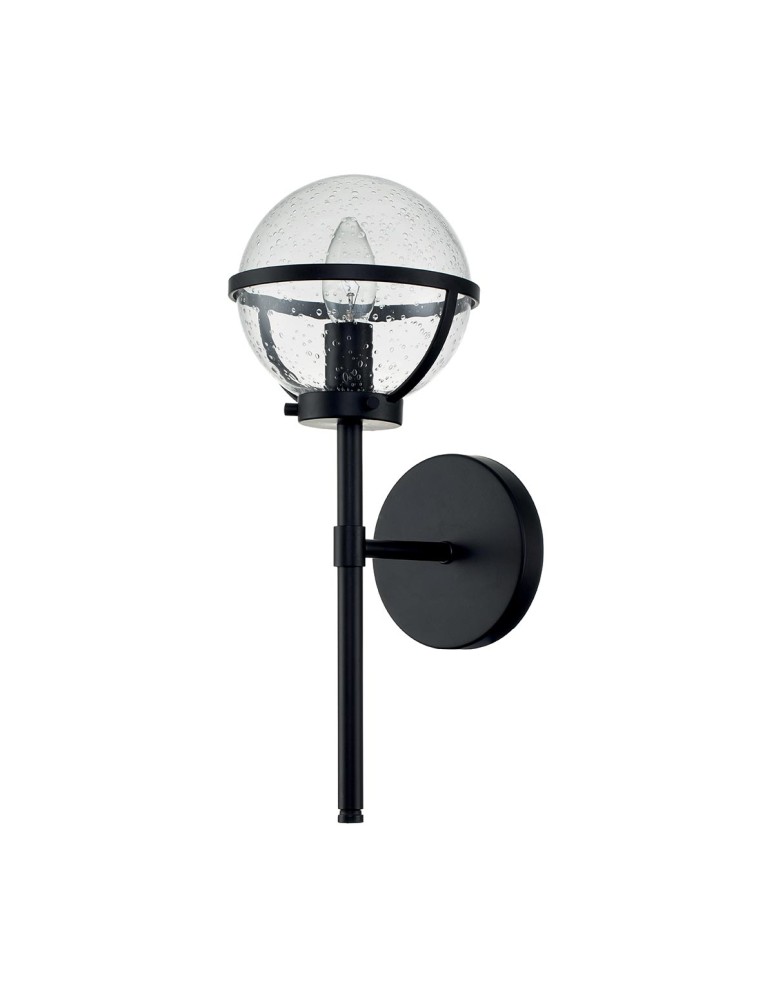 Elstead Lighting Kinkiet Hollis - 1 źródło światła - Czarny IP44 HK-HOLLIS1-C-BK-BATH Elstead Lighting Kinkiet Hollis - 1 źródło światła - Czarny IP44 HK-HOLLIS1-C-BK-BATH