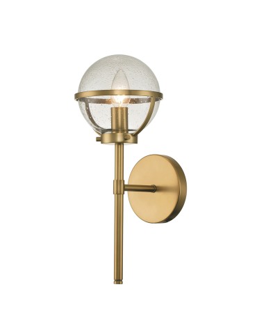 Elstead Lighting Kinkiet Hollis - 1 źródło światła - Stary mosiądz IP44 HK-HOLLIS1-C-HB-BATH
