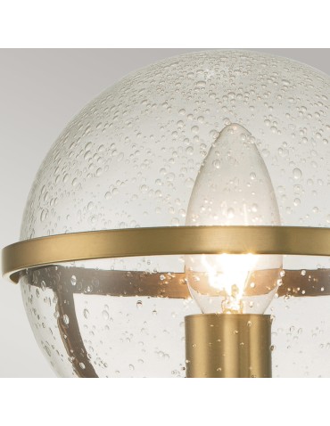 Elstead Lighting Kinkiet Hollis - 1 źródło światła - Stary mosiądz IP44 HK-HOLLIS1-C-HB-BATH - produkt 2