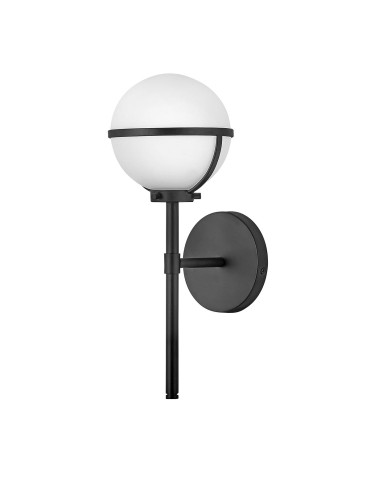 Elstead Lighting Kinkiet Hollis - 1 źródło światła - Czarny IP44 HK-HOLLIS1-O-BK-BATH