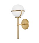 Elstead Lighting Kinkiet Hollis - 1 źródło światła - Stary mosiądz IP44 HK-HOLLIS1-O-HB-BATH Elstead Lighting Kinkiet Hollis - 1 źródło światła - Stary mosiądz IP44 HK-HOLLIS1-O-HB-BATH