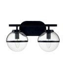 Kinkiety łazienkowe - Elstead Lighting Kinkiet Hollis - 2 źródła światła - Czarny IP44 HK-HOLLIS2-C-BK-BATH - product 5