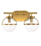 Elstead Lighting Kinkiet Hollis - 2 źródła światła - Stary mosiądz IP44 HK-HOLLIS2-C-HB-BATH Elstead Lighting Kinkiet Hollis - 2 źródła światła - Stary mosiądz IP44 HK-HOLLIS2-C-HB-BATH