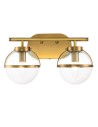 Elstead Lighting Kinkiet Hollis - 2 źródła światła - Stary mosiądz IP44 HK-HOLLIS2-C-HB-BATH Elstead Lighting Kinkiet Hollis - 2 źródła światła - Stary mosiądz IP44 HK-HOLLIS2-C-HB-BATH