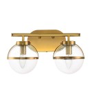 Elstead Lighting Kinkiet Hollis - 2 źródła światła - Stary mosiądz IP44 HK-HOLLIS2-C-HB-BATH Elstead Lighting Kinkiet Hollis - 2 źródła światła - Stary mosiądz IP44 HK-HOLLIS2-C-HB-BATH