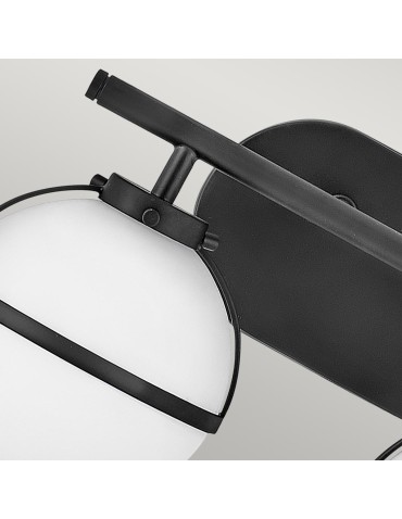 Elstead Lighting Kinkiet Hollis - 2 źródła światła - Czarny IP44 HK-HOLLIS2-O-BK-BATH - produkt 2