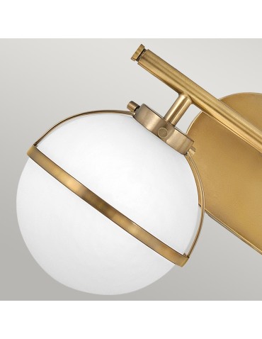 Elstead Lighting Kinkiet Hollis - 2 źródła światła - Stary mosiądz IP44 HK-HOLLIS2-O-HB-BATH - produkt 2