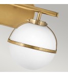 Kinkiety łazienkowe - Elstead Lighting Kinkiet Hollis - 2 źródła światła - Stary mosiądz IP44 HK-HOLLIS2-O-HB-BATH - product 4