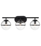 Kinkiety łazienkowe - Elstead Lighting Kinkiet Hollis - 3 źródła światła - Czarny IP44 HK-HOLLIS3-C-BK-BATH - product 1