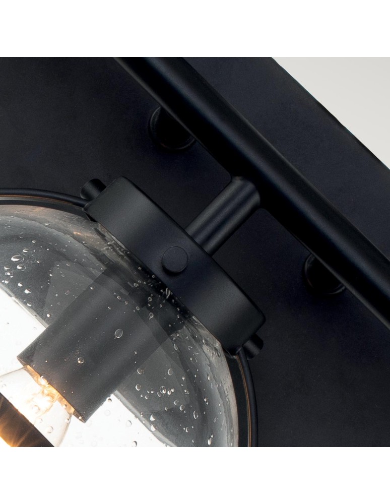 Elstead Lighting Kinkiet Hollis - 3 źródła światła - Czarny IP44 HK-HOLLIS3-C-BK-BATH