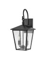 Elstead Lighting Średnia latarnia naścienna Huntersfield - 2 źródła światła IP44 HK-HUNTERSFIELD2-M-BK