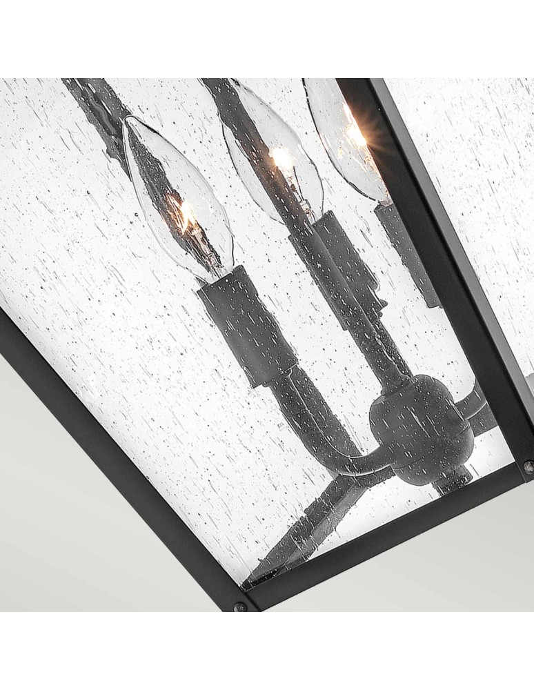 Elstead Lighting Duża latarnia wisząca Huntersfield - 3 źródła światła IP44 HK-HUNTERSFIELD8-L-BK Elstead Lighting Duża latarnia wisząca Huntersfield - 3 źródła światła IP44 HK-HUNTERSFIELD8-L-BK