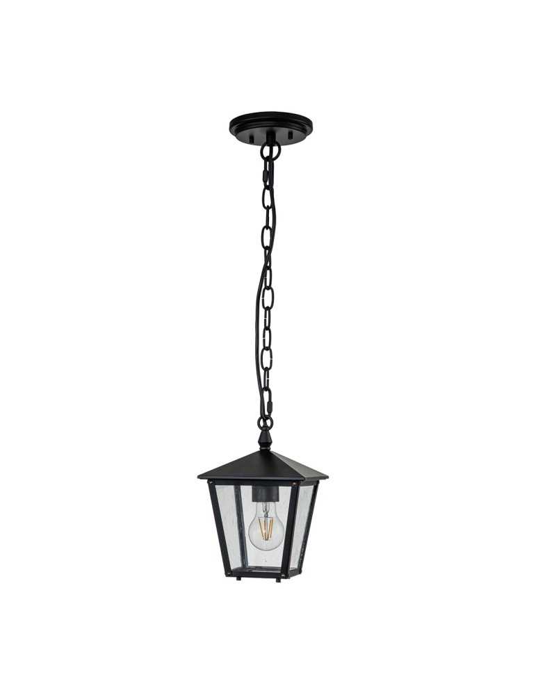 Elstead Lighting Mała latarnia wisząca Huntersfield - 1 źródło światła IP44 HK-HUNTERSFIELD8-S-BK Elstead Lighting Mała latarnia wisząca Huntersfield - 1 źródło światła IP44 HK-HUNTERSFIELD8-S-BK