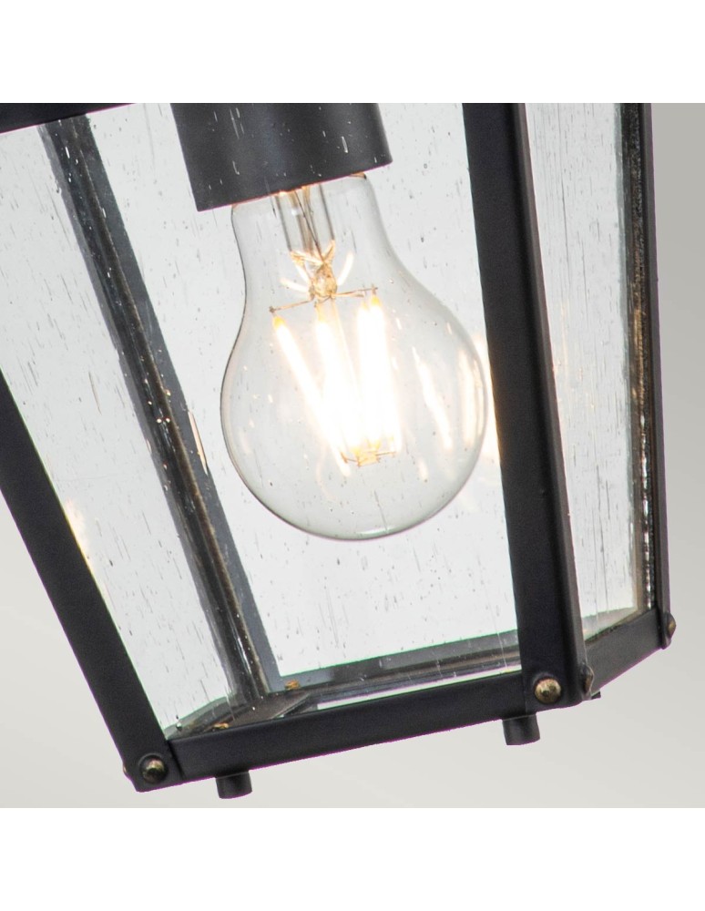 Elstead Lighting Mała latarnia wisząca Huntersfield - 1 źródło światła IP44 HK-HUNTERSFIELD8-S-BK Elstead Lighting Mała latarnia wisząca Huntersfield - 1 źródło światła IP44 HK-HUNTERSFIELD8-S-BK