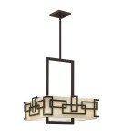 Lampy wiszące - Elstead Lighting Lampa wisząca Lanza - 3 źródła światła - Olejowany brąz HK-LANZA-P-L - product 1