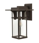 Kinkiety zewnętrzne - Elstead Lighting Duża latarnia naścienna Manhattan - 1 źródło światła IP44 HK-MANHATTAN2-L - product 1
