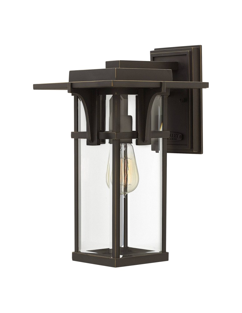 Elstead Lighting Średnia latarnia naścienna Manhattan - 1 źródło światła IP44 HK-MANHATTAN2-M