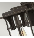 Kinkiety zewnętrzne - Elstead Lighting Średnia latarnia naścienna Manhattan - 1 źródło światła IP44 HK-MANHATTAN2-M - product 3
