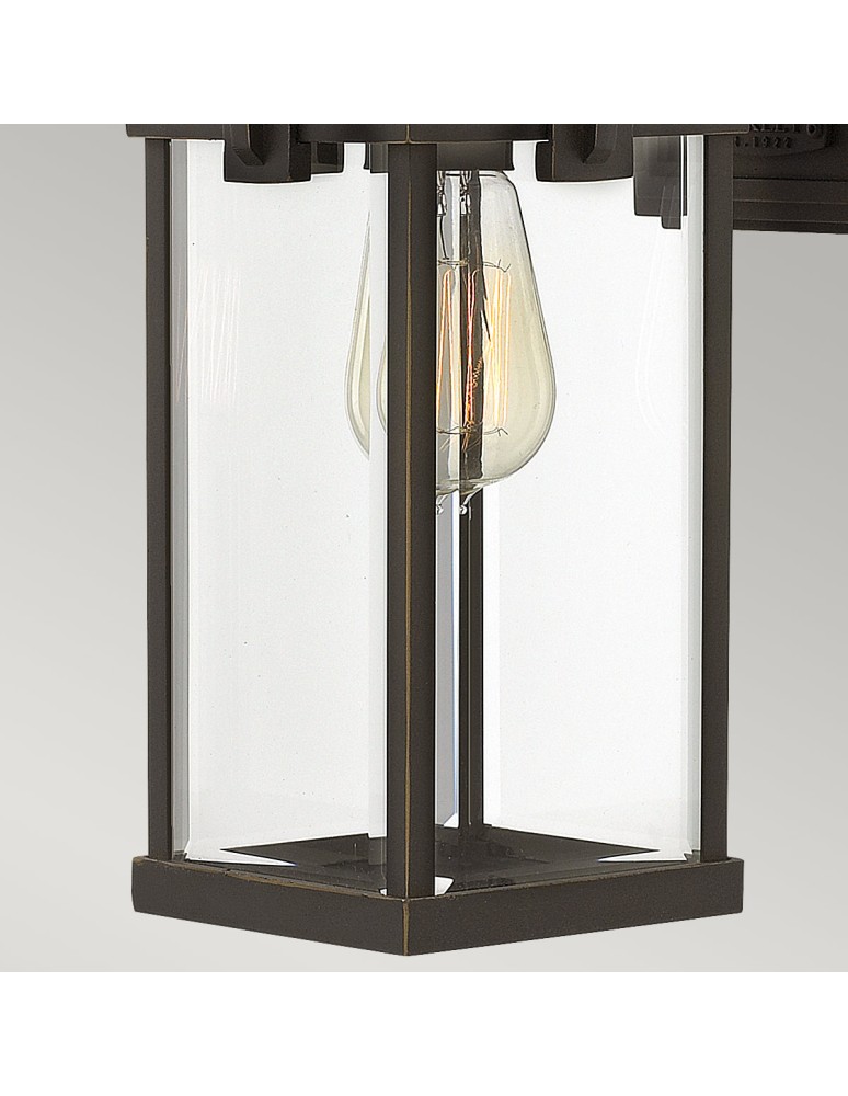 Elstead Lighting Średnia latarnia naścienna Manhattan - 1 źródło światła IP44 HK-MANHATTAN2-M