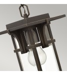 Lampy zewnętrzne wiszące - Elstead Lighting Latarnia wisząca Manhattan - 1 źródło światła IP23 HK-MANHATTAN8-S - product 3
