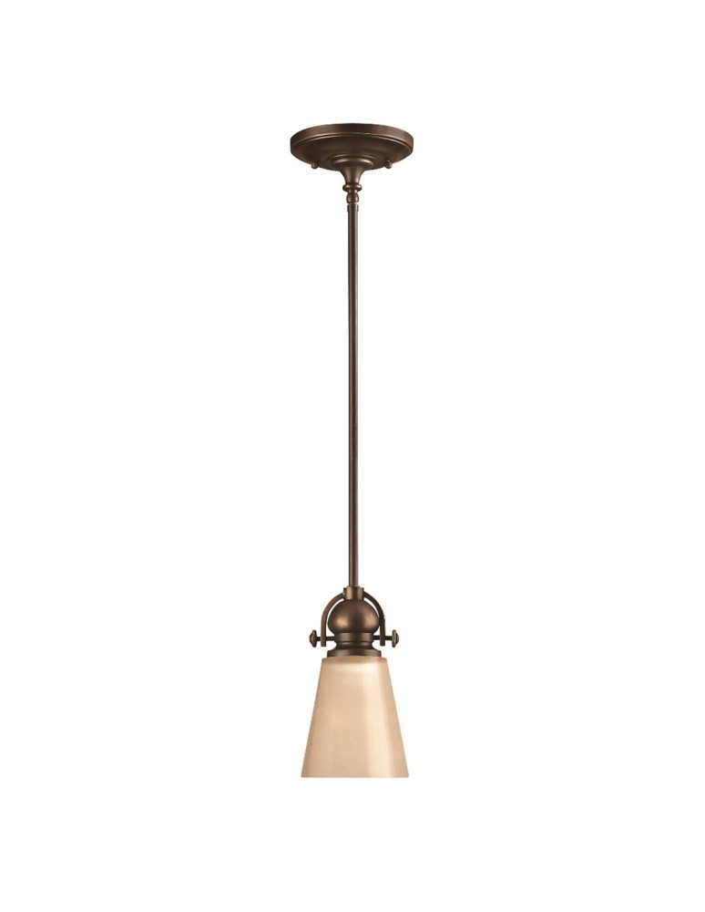 Elstead Lighting Mała lampa wisząca Mayflower - 1 źródło światła HK-MAYFLOWER-P-A