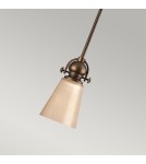 Lampy wiszące - Elstead Lighting Mała lampa wisząca Mayflower - 1 źródło światła HK-MAYFLOWER-P-A - product 3