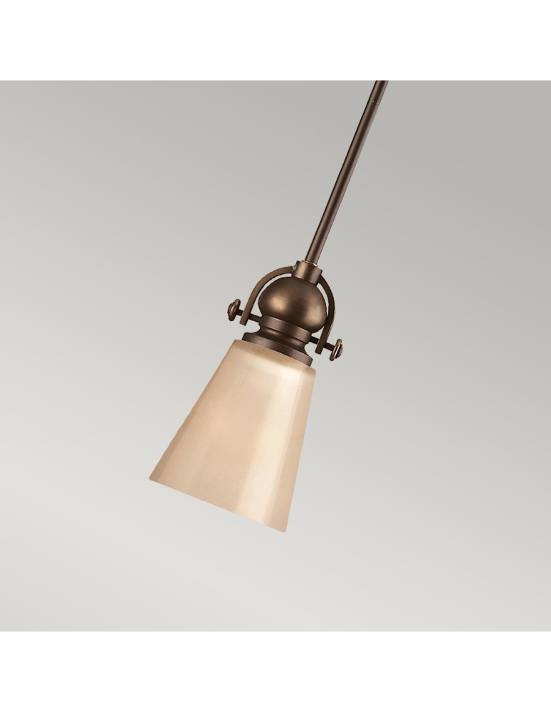 Lampy wiszące - Elstead Lighting Mała lampa wisząca Mayflower - 1 źródło światła HK-MAYFLOWER-P-A - product kolory-swiatla.pl 3
