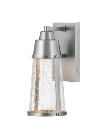Elstead Lighting Latarnia naścienna LED Miles - Satynowy nikiel IP44 HK-MILES-SI