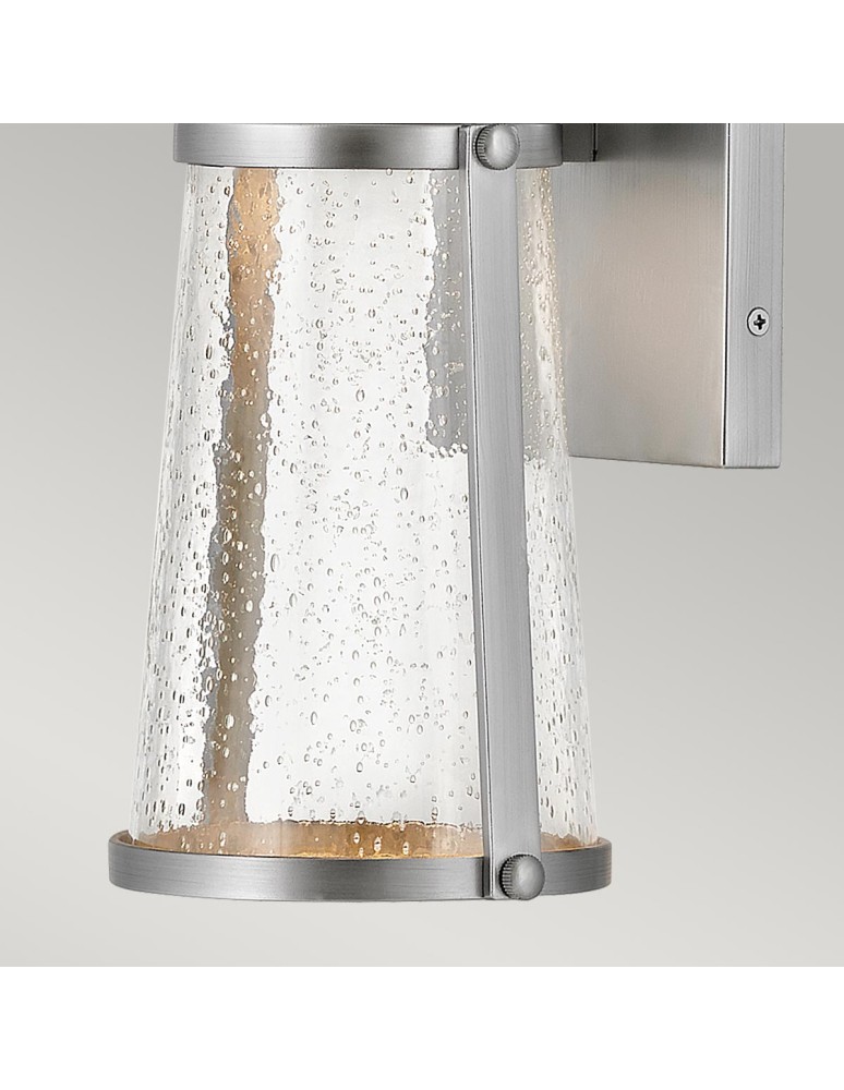 Elstead Lighting Latarnia naścienna LED Miles - Satynowy nikiel IP44 HK-MILES-SI Elstead Lighting Latarnia naścienna LED Miles - Satynowy nikiel IP44 HK-MILES-SI