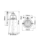 Elstead Lighting Latarnia naścienna LED Miles - Satynowy nikiel IP44 HK-MILES-SI Elstead Lighting Latarnia naścienna LED Miles - Satynowy nikiel IP44 HK-MILES-SI