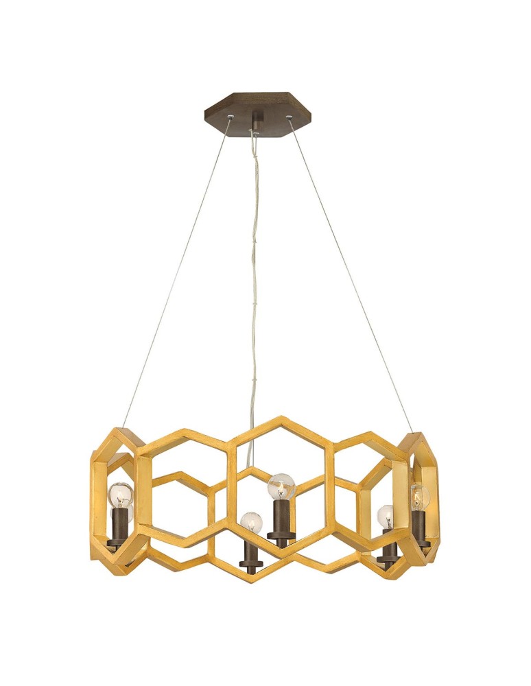 Elstead Lighting Lampa wisząca Moxie - 6 źródeł światła HK-MOXIE6-P-SSG Elstead Lighting Lampa wisząca Moxie - 6 źródeł światła HK-MOXIE6-P-SSG