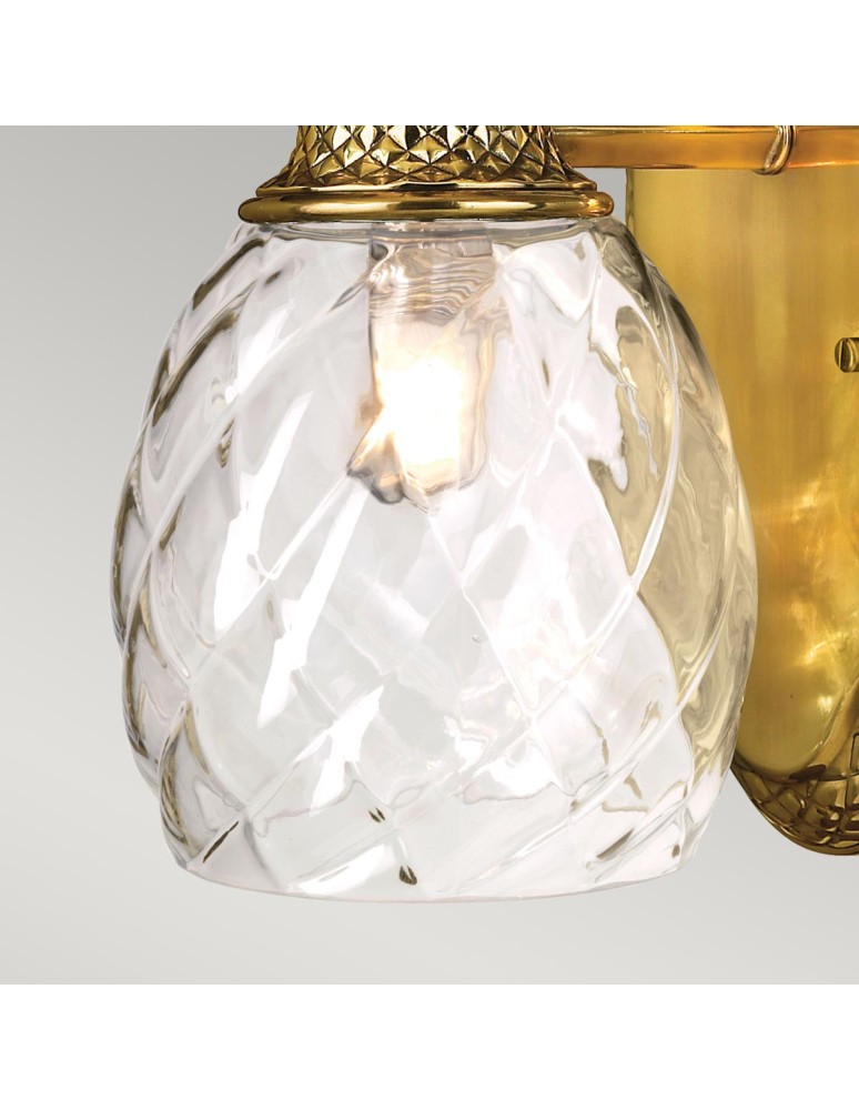 Elstead Lighting Kinkiet Plantation - 1 źródło światła - Oksydowany mosiądz IP44 HK-PLANTATION1-BATH-BB