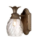 Kinkiety łazienkowe - Elstead Lighting Kinkiet Plantation - 1 źródło światła - Perłowy brąz IP44 HK-PLANT-BATH-PZ - product 1