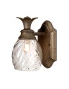 Elstead Lighting Kinkiet Plantation - 1 źródło światła - Perłowy brąz IP44 HK-PLANT-BATH-PZ