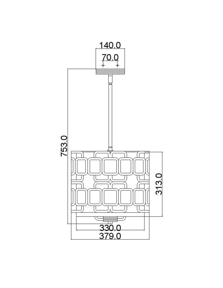 Lampy wiszące - Elstead Lighting Lampa wisząca Sabina - 3 źródła światła HK-SABINA-3P - product kolory-swiatla.pl 6