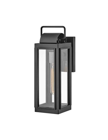 Elstead Lighting Mała latarnia naścienna Sag Harbor - 1 źródło światła - Czarna IP44 HK-SAG-HARBOR-S-BK