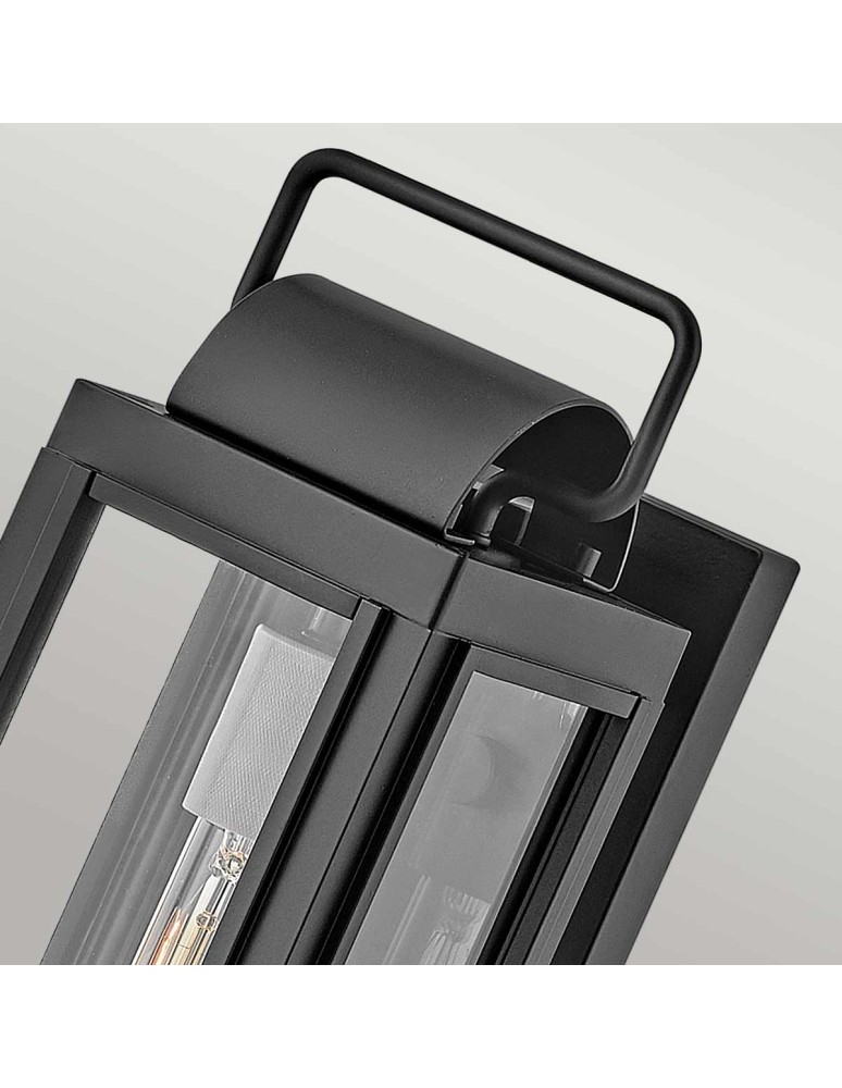 Kinkiety zewnętrzne - Elstead Lighting Mała latarnia naścienna Sag Harbor - 1 źródło światła - Czarna IP44 HK-SAG-HARBOR-S-BK - product kolory-swiatla.pl 2