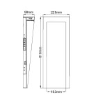 Elstead Lighting Duża latarnia naścienna LED Taper IP44 HK-TAPER-L-TBK Elstead Lighting Duża latarnia naścienna LED Taper IP44 HK-TAPER-L-TBK
