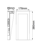 Elstead Lighting Średnia latarnia naścienna LED Taper IP44 HK-TAPER-M-TBK Elstead Lighting Średnia latarnia naścienna LED Taper IP44 HK-TAPER-M-TBK