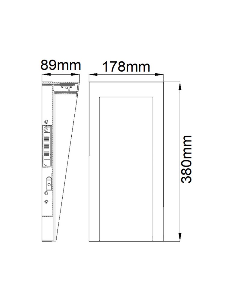 Elstead Lighting Średnia latarnia naścienna LED Taper IP44 HK-TAPER-M-TBK Elstead Lighting Średnia latarnia naścienna LED Taper IP44 HK-TAPER-M-TBK