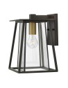 Elstead Lighting Średnia latarnia naścienna Walker - 1 źródło światła IP44 HK-WALKER2-M
