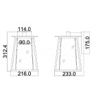 Kinkiety zewnętrzne - Elstead Lighting Średnia latarnia naścienna Walker - 1 źródło światła IP44 HK-WALKER2-M - product 5