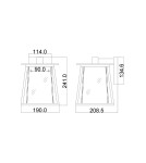 Kinkiety zewnętrzne - Elstead Lighting Mała latarnia naścienna Walker - 1 źródło światła IP44 HK-WALKER2-S - product 5
