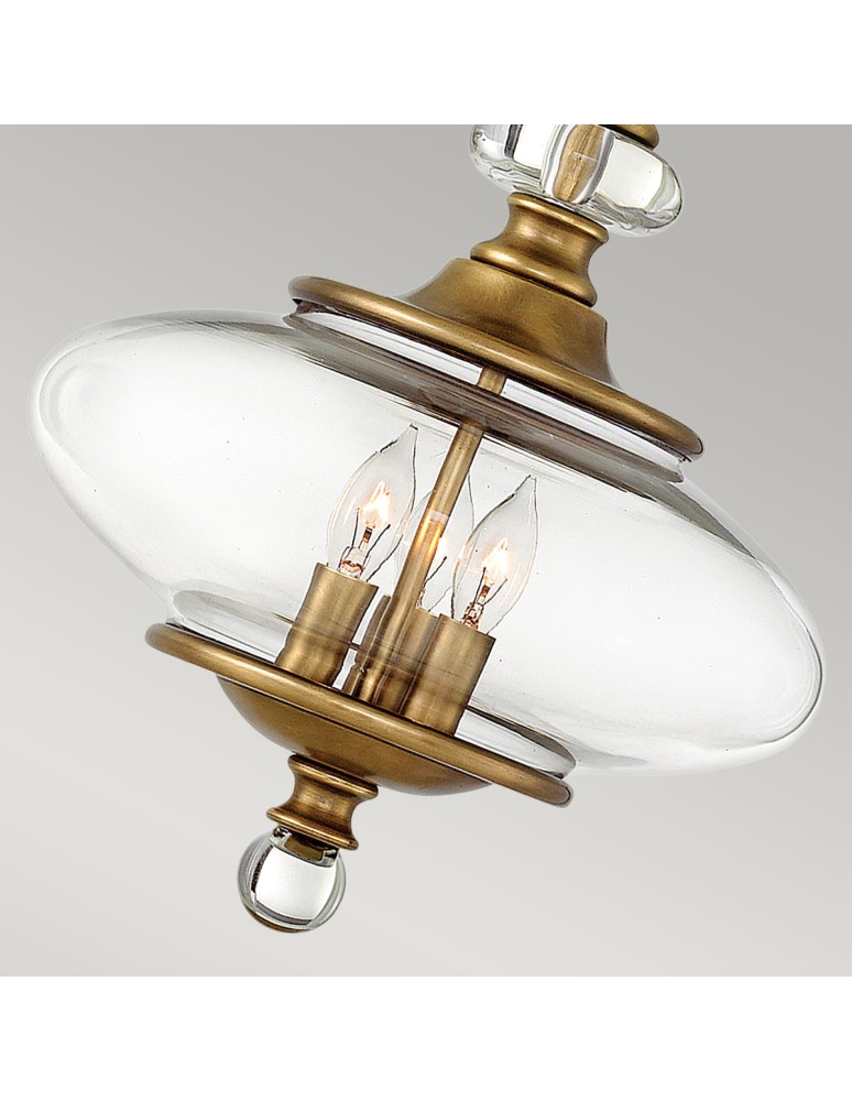 Elstead Lighting Lampa wisząca Wexley - 3 źródła światła HK-WEXLEY-3P-HB
