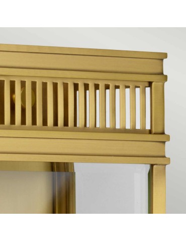 Elstead Lighting Średnia latarnia naścienna Holborn - 2 źródła światła - Szczotkowany mosiądz IP44 HL7-M-BB - produkt 2