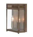 Kinkiety zewnętrzne - Elstead Lighting Średnia latarnia naścienna Holborn - 2 źródła światła - Ciemnobrązowa IP44 HL7-M-DB - product 1